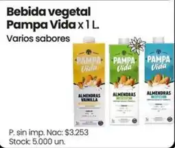 Changomas Pampa vida bebida vegetal varios sabores oferta
