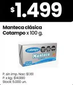 Changomas Cotampo manteca clásica oferta