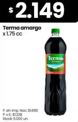 Changomas Terma amargo oferta