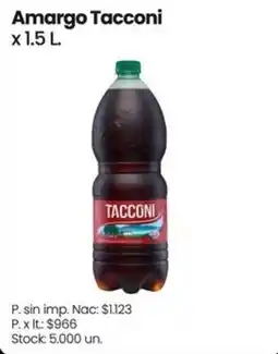 Changomas Tacconi amargo oferta