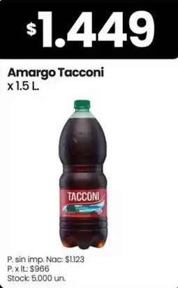 Changomas Tacconi amargo oferta