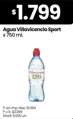 Changomas Villavicencio agua sport oferta