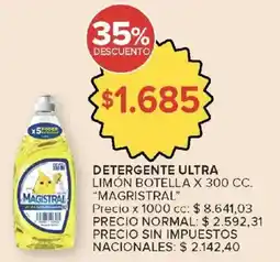 Carrefour Magistral detergente ultra limón oferta