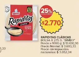 Carrefour Market Bimbo rapiditas clasicas oferta