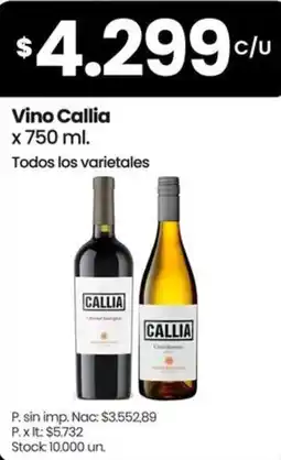 Changomas Callia vino oferta