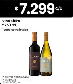 Changomas Killka vino oferta