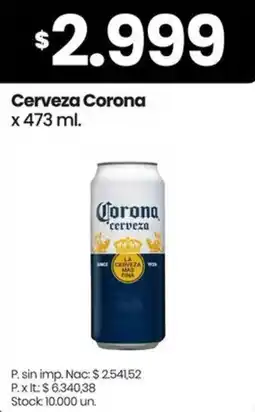 Changomas Corona cerveza oferta
