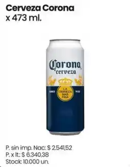 Changomas Corona cerveza oferta