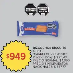 Carrefour Carrefour classic bizcochos biscuits oferta