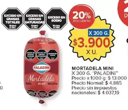 Carrefour Paladini mortadela mini oferta