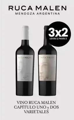 Changomas Ruca malen vino ruca malen capitulo uno y dos varietales oferta
