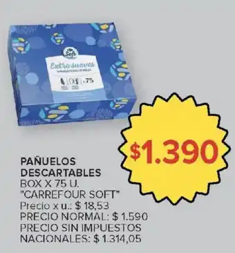 Carrefour Carrefour soft pañuelos descartables oferta