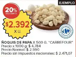Carrefour Carrefour ñoquis de papa oferta