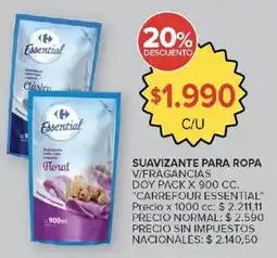 Carrefour Essential suavizante para ropa oferta