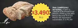 Carrefour Pan campesino integral oferta