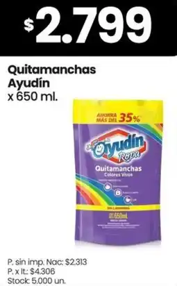 Changomas Ayudín quitamanchas colores vivos oferta