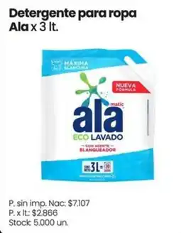 Changomas Ala detergente para ropa oferta