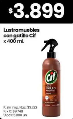 Changomas Cif lustramuebles con gatillo oferta