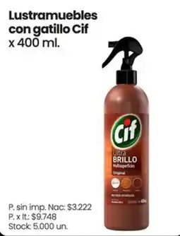 Changomas Cif lustramuebles con gatillo oferta