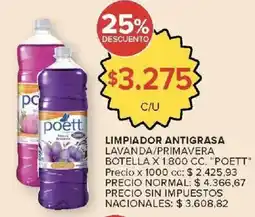 Carrefour Market Poett limpiador antigrasa lavanda/primavera oferta