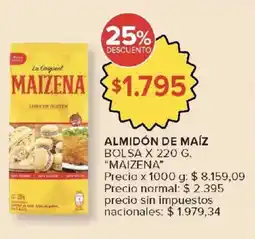 Carrefour Maizena almidón de maíz oferta