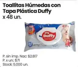 Changomas Duffy toallitas húmedas con tapa plástica oferta