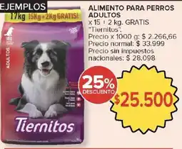 Carrefour Tiernitos alimento para perros adultos oferta