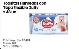 Changomas Duffy toallitas húmedas con tapa flexible oferta