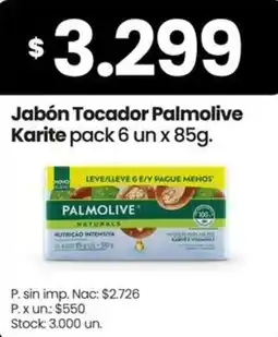 Changomas Palmolive jabón tocadador karite oferta