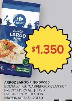 Carrefour Market Carrefour classic arroz largo fino oferta