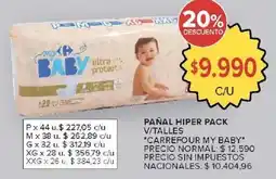 Carrefour Market Carrefour my baby pañal hiper pack oferta