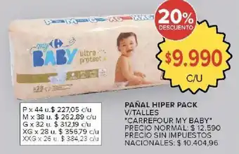 Carrefour Market Carrefour my baby pañal hiper pack oferta
