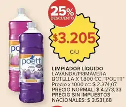 Carrefour Poett limpiador líquido lavanda/primavera oferta