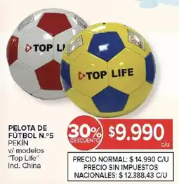 Carrefour Top life pelota de fútbol n.º5 pekín oferta