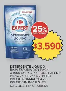 Carrefour Carrefour expert detergente liquido oferta