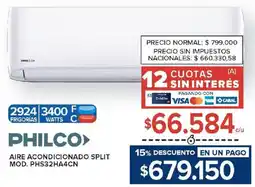 Carrefour Philco aire acondicionado split oferta