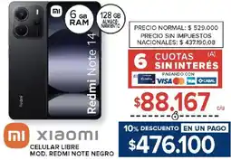 Carrefour Xiaomi redmi note 14 oferta