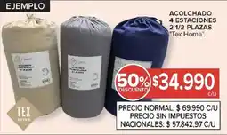 Carrefour Tex home acolchado 4 estaciones oferta