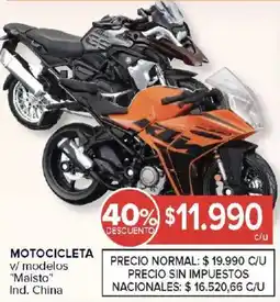 Carrefour Motocicleta v/ modelos "Maisto" oferta