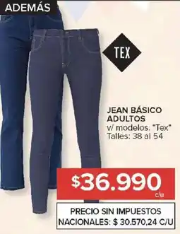 Carrefour Tex jean básico adultos oferta