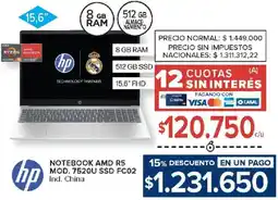 Carrefour Hp notebook amd r5 oferta