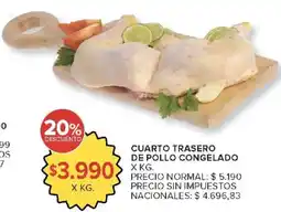 Carrefour Cuarto trasero de pollo congelado oferta