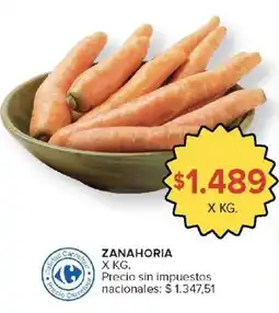 Carrefour Zanahoria oferta