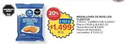Carrefour Carrefour classic medallones de merluza clásicos congelados oferta