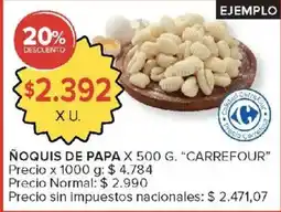 Carrefour Carrefour ñoquis de papa oferta