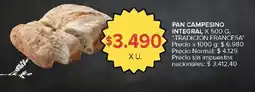 Carrefour Pan campesino integral oferta
