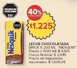 Carrefour Nesquik leche chocolatada oferta