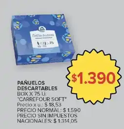 Carrefour Carrefour soft pañuelos descartables oferta