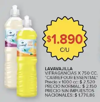 Carrefour Carrefour essential lavavajilla oferta