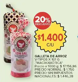 Carrefour Macrobiótica galleta de arroz oferta